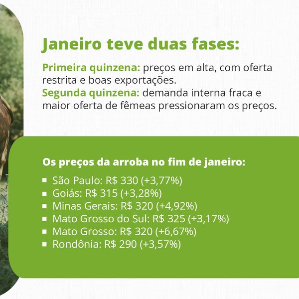 Boi gordo: janeiro fechou positivo, mas o que esperar de fevereiro?, slide 2 de 4