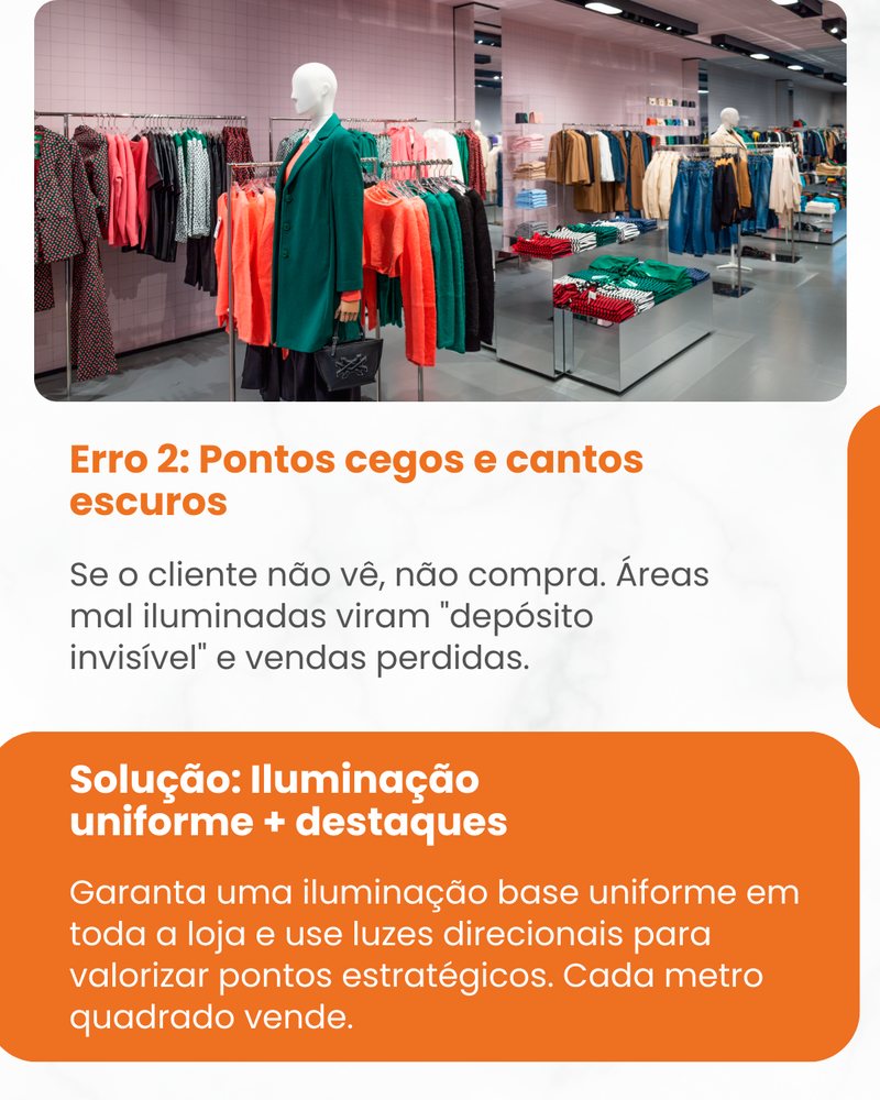 3 erros de iluminação que matam suas vendas, slide 3 de 5