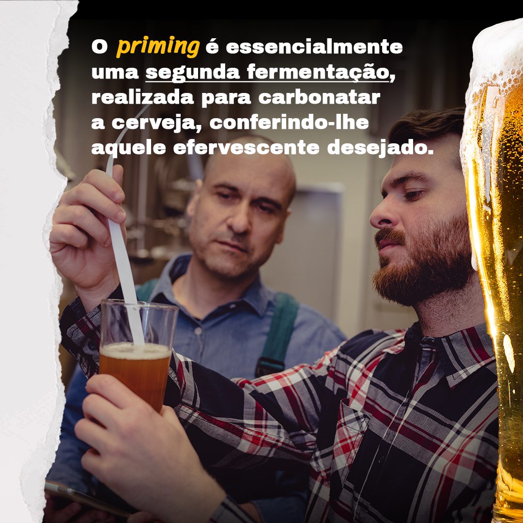 O que é o processo de priming na cerveja?, slide 2 de 7