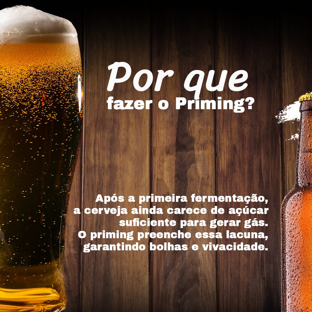 O que é o processo de priming na cerveja?, slide 3 de 7