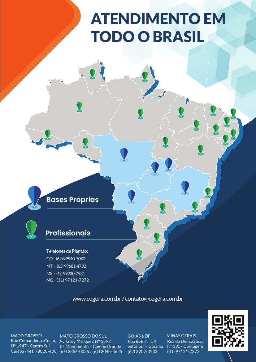 Catálogo Cogera, Atendimento em todo o Brasil