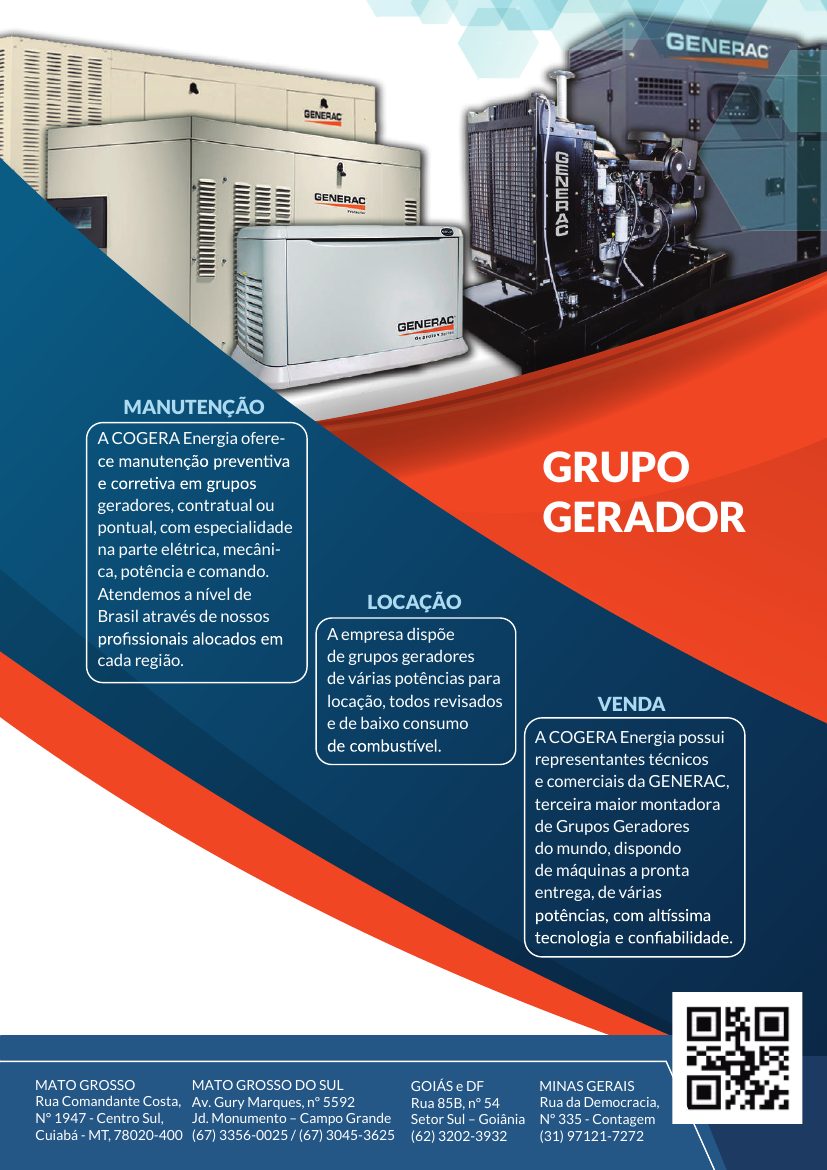 Catálogo Cogera, Grupo gerador