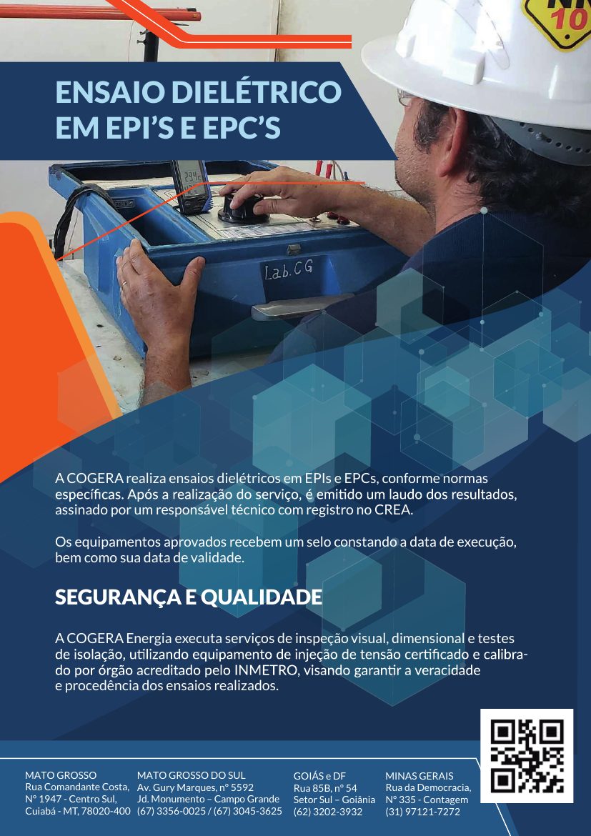 Catálogo Cogera, Ensaio dielétrico