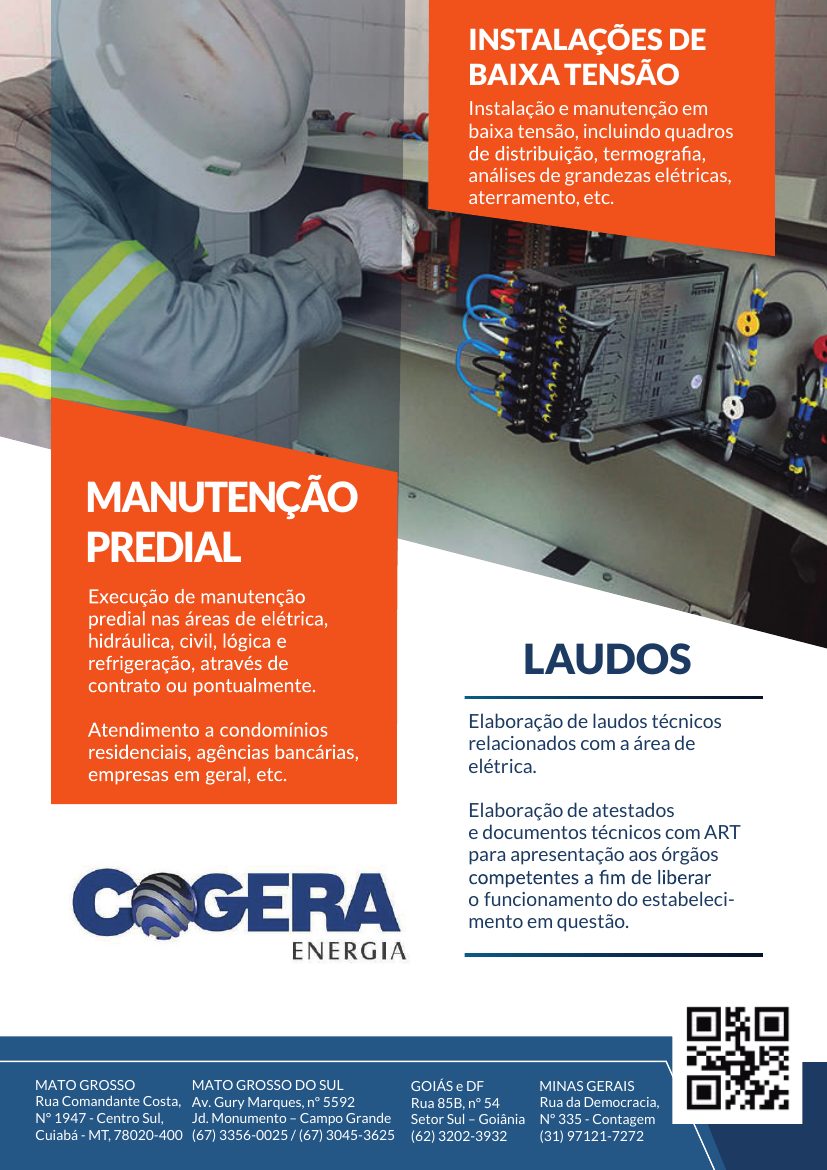 Catálogo Cogera, Manutenção predial e laudos