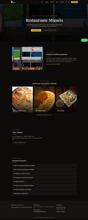 Site Restaurante Miguéis