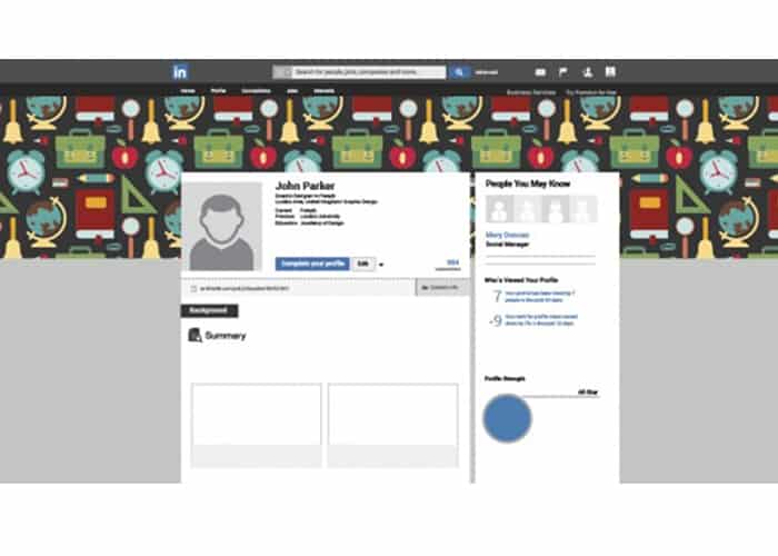 Perfil do LinkedIn Marketing Digital