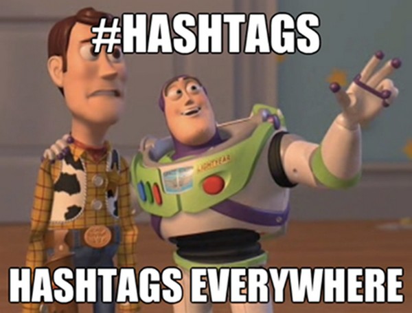 Hashtags nas redes sociais