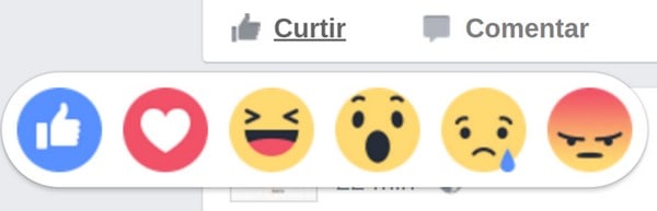 Como as reações do Facebook são usadas e o que isso quer dizer