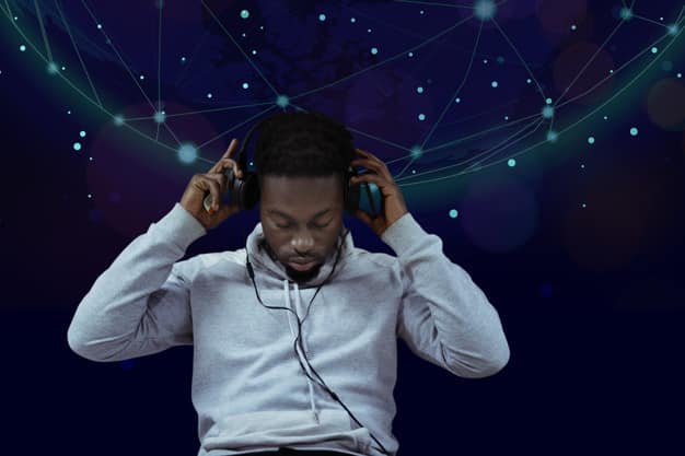 Um podcast é um canal que transmite informações por meio de áudio. Fonte: freepik.