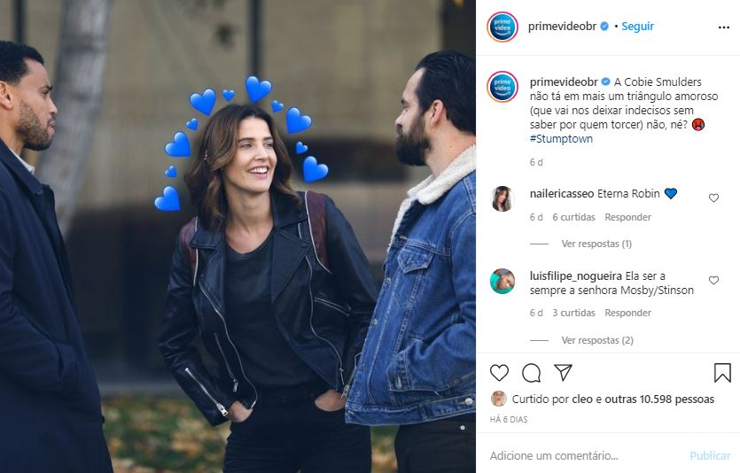 Comunicação da Amazon Prime. Fonte: Instagram/@primevideobr