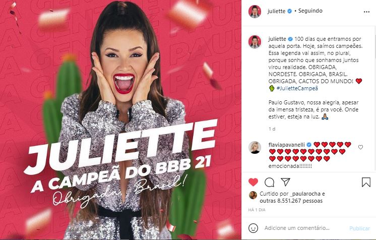 Postagens da Juliette