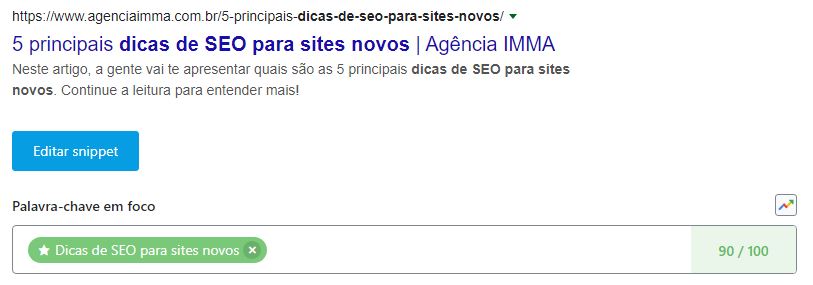 Quantidade de palavras-chave Quantidade de palavras-chave