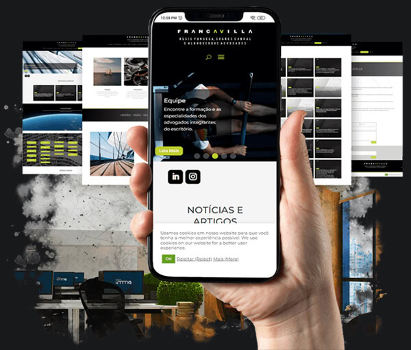 Criação de website em WordPress para escritório de advocacia:: Francavilla