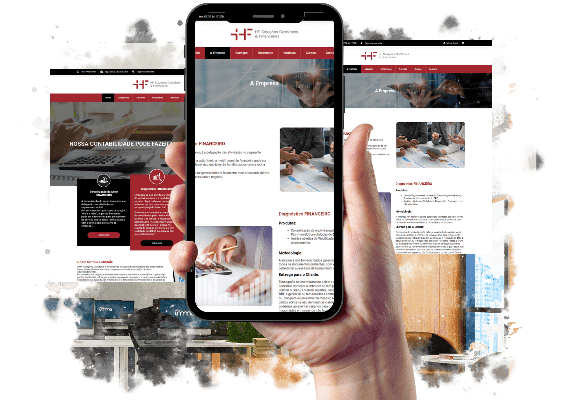 Criação de site para escritório de Contabilidade