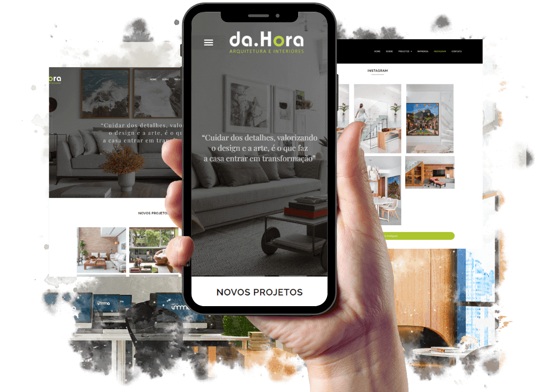 Criação de site para escritório de arquitetura - Bianca da Hora