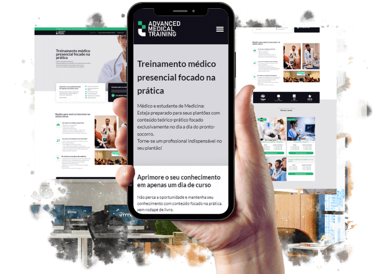 Criação de sites para treinamento médico: Advanced Medical Training